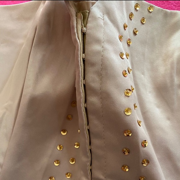 Charlotte Russe strapless beige/tan sexy corset with sequins NWT - Picture 6 of 8